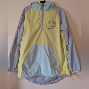 Puppie Love Oversized Colorblock Windbreaker Small (Fits Like A Large)